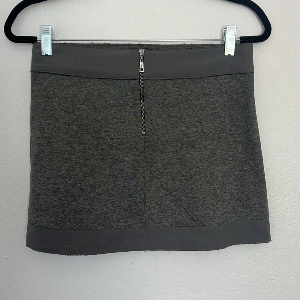 Animale Gray Split Y2K Punk Gothic Mini Skirt 4/6 - Picture 11 of 12